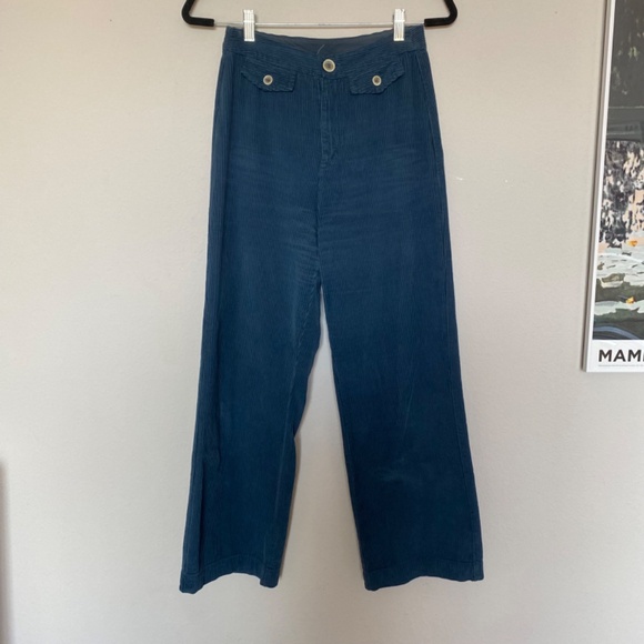 Paloma Wool Lagos Corduroy Pant in Navy Sz 36 - Picture 2 of 4